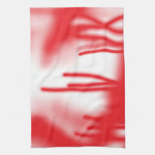 Linge De Cuisine Un design graphique avec sha rouge et orange audac (Vertical)