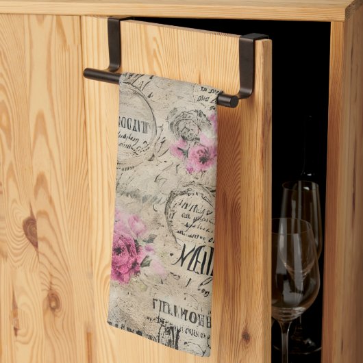 Linge De Cuisine Un Ephémère français série 24 (Pliage en tiers)