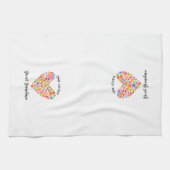 Linge De Cuisine Un grand coeur de grand-mère aimé (Horizontal)