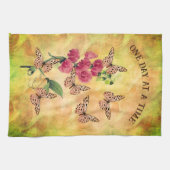 Linge De Cuisine Un Jour À La Fleur De Papillon Inspirationnel (Horizontal)