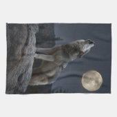 Linge De Cuisine Un loup qui hurle (Horizontal)