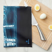 Linge De Cuisine Un Loup Sur Neige (Quart Plié)