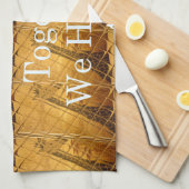 Linge De Cuisine Un message inspirant avec la conception africaine  (Quart Plié)