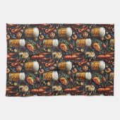 Linge De Cuisine Un motif pour les amateurs de bière et de fruits d (Horizontal)