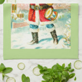 Linge De Cuisine Un Noël brillant (Plié)