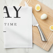 Linge De Cuisine Un noir blanc de inspiration de citation de (Quart Plié)