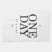 Linge De Cuisine Un noir blanc de inspiration de citation de (Horizontal)