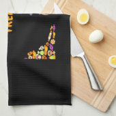 Linge De Cuisine Un parfum dormant prêt pour les friandises d'Hallo (Quart Plié)