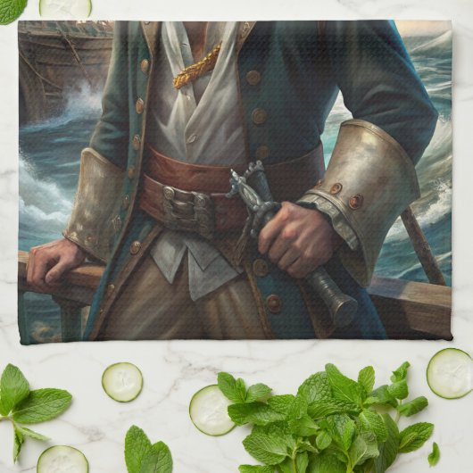 Linge De Cuisine Un pirate d'un navire (Plié)