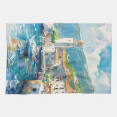 Linge De Cuisine Un port maritime (Horizontal)
