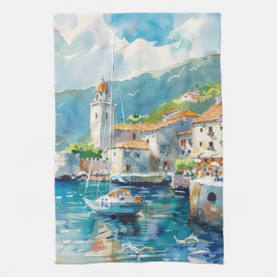 Linge De Cuisine Un port maritime