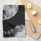 Linge De Cuisine Un voyage à la lune (B&W) (Quart Plié)