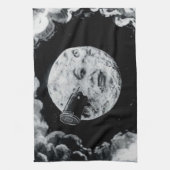 Linge De Cuisine Un voyage à la lune (B&W) (Vertical)