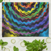 Linge De Cuisine Une Détonation Colorée (Plié)