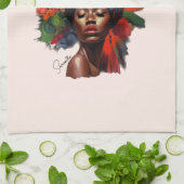 Linge De Cuisine Une femme afro-américaine capable (Plié)