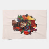 Linge De Cuisine Une femme afro-américaine capable (Horizontal)