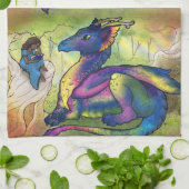 Linge De Cuisine Une fille et son dragon (Plié)