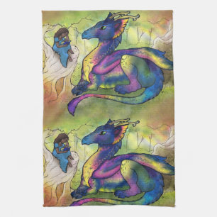 Linge De Cuisine Une fille et son dragon