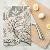 Linge De Cuisine Une forêt d'hiver paisible avec des loups blancs (Quart Plié)