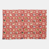 Linge De Cuisine Une histoire de Noël Rétro Snowflake Motif (Horizontal)