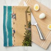 Linge De Cuisine Une journée à la plage (Quart Plié)