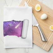 Linge De Cuisine Une larme dans l'espace - Planète violette UFO Com (Quart Plié)
