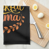 Linge De Cuisine Une Maman Gentille Chute Thanksgiving Automne (Quart Plié)