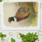 Linge De Cuisine Une paire de faisans étranglés d'anneau dans un (Plié)