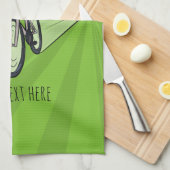 Linge De Cuisine Une Planteuse D'Arbre Brésilienne À Vélo Caricatur (Quart Plié)