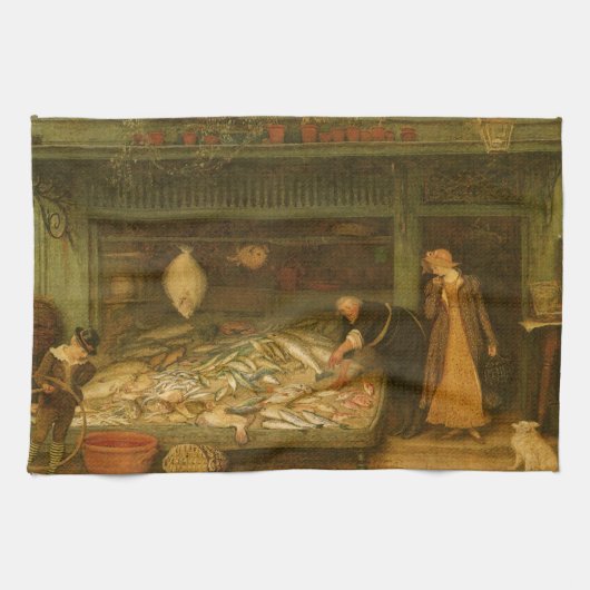 Linge De Cuisine Une poissonnerie par Frederick Walker (Horizontal)