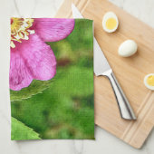 Linge De Cuisine Une rose sauvage (Quart Plié)