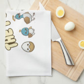 Linge De Cuisine Une séquence comique d'évolution de paon (Quart Plié)