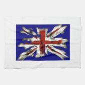 Linge De Cuisine Union Jack britannique en détresse (Horizontal)