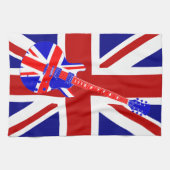 Linge De Cuisine Union Jack British Guitare Art 2 (Horizontal)