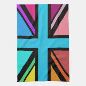 Linge De Cuisine Union Jack/Drapeau Multicolore+Noir (Vertical)