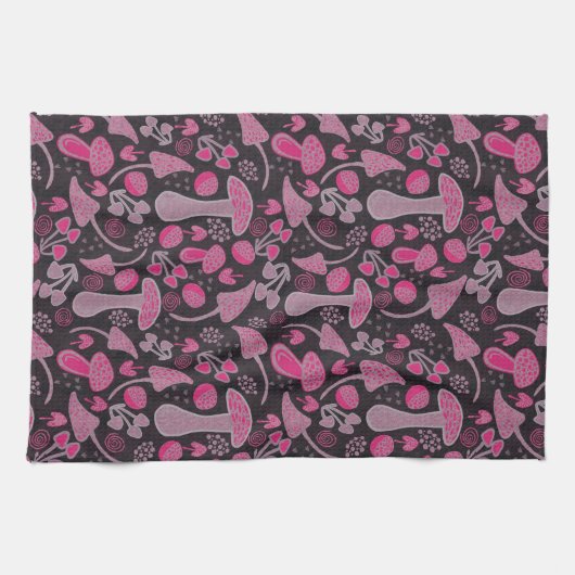 Linge De Cuisine Unique En Motif Rose/Automne (Horizontal)