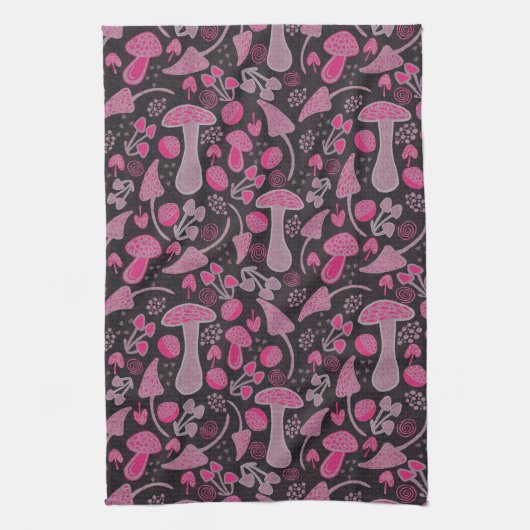 Linge De Cuisine Unique En Motif Rose/Automne (Vertical)