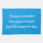 Linge De Cuisine Unique - Sarcastique Zen Phrase (Horizontal)