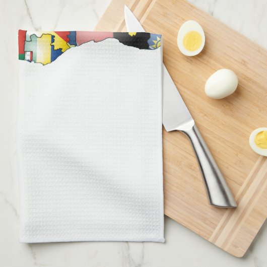 Linge De Cuisine Unité dans la diversité : Collection des drapeaux (Quart Plié)