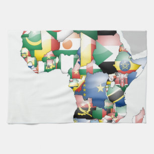 Linge De Cuisine Unité dans la diversité : Collection des drapeaux 
