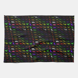 Linge De Cuisine Unusual cool rainbow colorful cute dinosaure