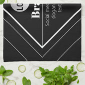 Linge De Cuisine Upload Your Logo & Customizable Text Design (Plié)