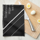 Linge De Cuisine Upload Your Logo & Customizable Text Design (Quart Plié)