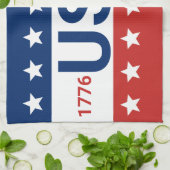 Linge De Cuisine USA 1776 2026 250th Anniversary Red White Blue (Plié)