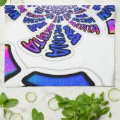 Linge De Cuisine USA Celebration : Lovely Fun Text Dynamic Art (Plié)