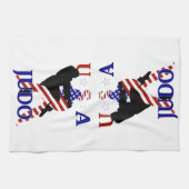 Linge De Cuisine USA Patriotique Martial Arts JUDO (Horizontal)