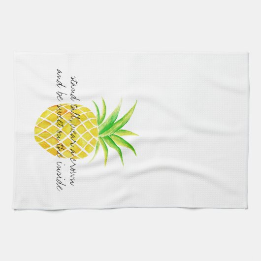 Linge De Cuisine Usage grand de support d'aquarelle d'ananas une (Horizontal)