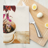 Linge De Cuisine Usine de Jatropha dans rouge-foncé (Quart Plié)