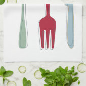 Linge De Cuisine Ustensiles de cuisine funky Rétro du milieu du siè (Plié)