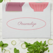 Linge De Cuisine Ustensiles de cuisine rétro, horloge, théière Pers (Plié)